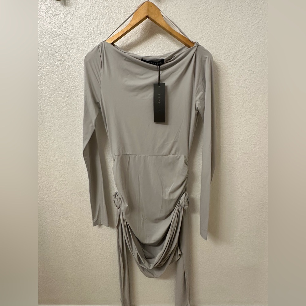 NWT Lioness Glory Mini Dress in Grey Size Medium - Picture 3 of 7